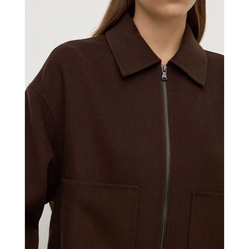 Assembly Label Dallas Wool Jacket Dark Choc image number 2